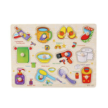 Load image into Gallery viewer, 3D Wooden Puzzle Educational Kids Toys Hand Grab Boards Toys Early Learning Puzzles For Kids Children 2 5 Years