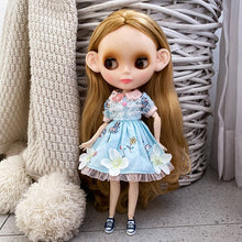 Load image into Gallery viewer, Neo Blyth Doll Customized NBL Shiny Face,1/6 OB24 BJD Ball Jointed Doll Custom Blyth Dolls for Girl, Gift for Collection NBL09