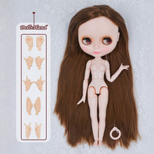 Load image into Gallery viewer, Neo Blyth Doll Customized NBL Shiny Face,1/6 OB24 BJD Ball Jointed Doll Custom Blyth Dolls for Girl, Gift for Collection NBL09