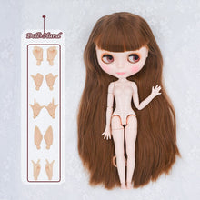 Load image into Gallery viewer, Neo Blyth Doll Customized NBL Shiny Face,1/6 OB24 BJD Ball Jointed Doll Custom Blyth Dolls for Girl, Gift for Collection NBL09