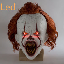 Load image into Gallery viewer, New LED Horror Pennywise Joker Scary Mask Cosplay Stephen King Chapter Two Clown Latex Masks Helmet Halloween Party Props