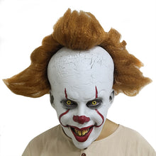 Load image into Gallery viewer, New LED Horror Pennywise Joker Scary Mask Cosplay Stephen King Chapter Two Clown Latex Masks Helmet Halloween Party Props