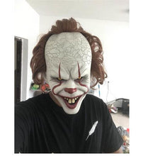 Load image into Gallery viewer, New LED Horror Pennywise Joker Scary Mask Cosplay Stephen King Chapter Two Clown Latex Masks Helmet Halloween Party Props