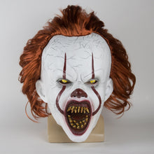 Load image into Gallery viewer, New LED Horror Pennywise Joker Scary Mask Cosplay Stephen King Chapter Two Clown Latex Masks Helmet Halloween Party Props