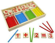 Load image into Gallery viewer, Wooden Educational Number Mathematics Puzzle Toys Kid Early Learning Counting Material Kids Children Math Calculate Game Toy