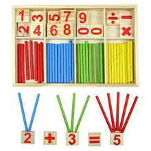 Load image into Gallery viewer, Wooden Educational Number Mathematics Puzzle Toys Kid Early Learning Counting Material Kids Children Math Calculate Game Toy