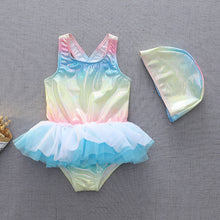 Load image into Gallery viewer, Swimsuit Children's Girl Baby Sleeveless One-Piece Princess Dress Cute Bathing Suit Swimwear