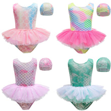 Load image into Gallery viewer, Swimsuit Children's Girl Baby Sleeveless One-Piece Princess Dress Cute Bathing Suit Swimwear