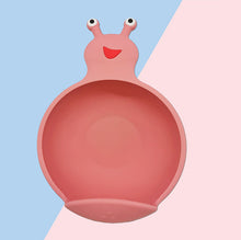 Load image into Gallery viewer, Children Silicone Plate Cartoon Bowl Eat Training Tableware Suction Cup Bowl Spoon Set
