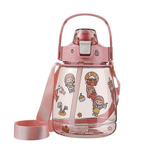 Load image into Gallery viewer, Water Bottle Water Single Drinking Male and Female Adult Children Harness Straw Plastic Cup