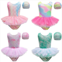 Load image into Gallery viewer, Swimsuit Children's Girl Baby Sleeveless One-Piece Princess Dress Cute Bathing Suit Swimwear