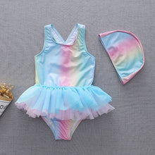 Load image into Gallery viewer, Swimsuit Children's Girl Baby Sleeveless One-Piece Princess Dress Cute Bathing Suit Swimwear