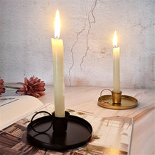 Load image into Gallery viewer, Retro Metal Candlestick Candle Holders Modern Home Decoration Glamorous Chic Wedding Table Decoration Desktop Accessories