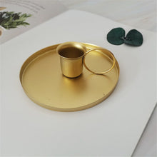 Load image into Gallery viewer, Retro Metal Candlestick Candle Holders Modern Home Decoration Glamorous Chic Wedding Table Decoration Desktop Accessories