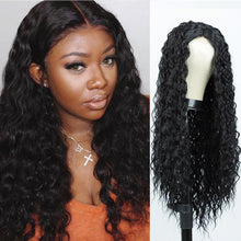 Load image into Gallery viewer, Long Curly Wig Synthetic Wigs Red Cosplay Heat Resistant Middle Part Wig for Women