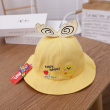 Load image into Gallery viewer, 0-3 years Summer Cute Fruit Embroidery Baby Girl Bucket Hats Kids Boy Sunscreen Panama Caps Toddler Infant