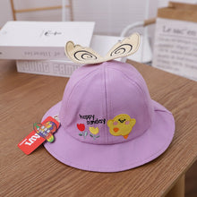 Load image into Gallery viewer, 0-3 years Summer Cute Fruit Embroidery Baby Girl Bucket Hats Kids Boy Sunscreen Panama Caps Toddler Infant