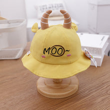 Load image into Gallery viewer, 0-3 years Summer Cute Fruit Embroidery Baby Girl Bucket Hats Kids Boy Sunscreen Panama Caps Toddler Infant