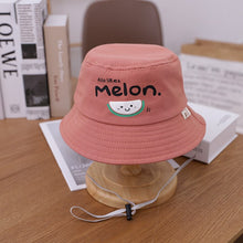 Load image into Gallery viewer, 0-3 years Summer Cute Fruit Embroidery Baby Girl Bucket Hats Kids Boy Sunscreen Panama Caps Toddler Infant