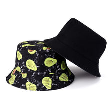 Load image into Gallery viewer, Summer Printed Reversible Bucket Hat Men Outdoor Hip-Hop Fisherman Cap Fashion Street Beach Bob Women Double Side Panama Hat Hot