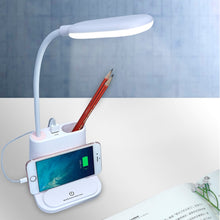 Load image into Gallery viewer, USB Rechargeable LED Desk Lamp Touch Dimming Adjustment Table Lamp for Children Kids Reading Study Bedside Bedroom Living Room