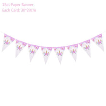 Load image into Gallery viewer, Unicorn Disposable Tableware Unicorn Party Supplies Paper Plate Cups Napkins Unicorn Birthday Party Decoration Baby Shower Girl