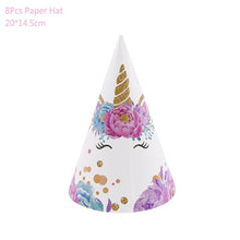 Load image into Gallery viewer, Unicorn Disposable Tableware Unicorn Party Supplies Paper Plate Cups Napkins Unicorn Birthday Party Decoration Baby Shower Girl