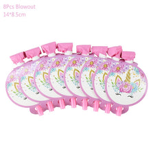 Load image into Gallery viewer, Unicorn Disposable Tableware Unicorn Party Supplies Paper Plate Cups Napkins Unicorn Birthday Party Decoration Baby Shower Girl