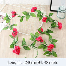 Load image into Gallery viewer, Wisteria Artificial Flowers Vine Garland Wedding Arch Decor Backdrop Fake Plants Foliage Rattan Trailing Faux Flowers Ivy Wall
