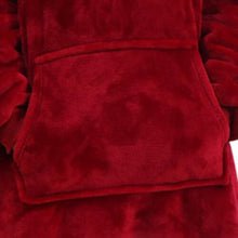 Load image into Gallery viewer, Women Blanket Sweatshirt Robe Winter Hoodies Outdoor Hooded Coats Warm Comfort Bathrobe Christmas Fleece Blanket Sudadera Mujer