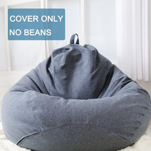 Load image into Gallery viewer, Bean Bag Chair Sofa Cover Chairs Couch Slipcover Removable Washable Lazy Sofa Beanbag for Indoor No Filler Bean Bag Cover for Adults and Kids