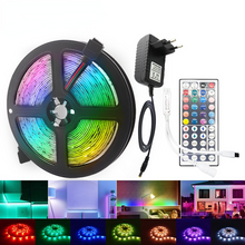 Load image into Gallery viewer, LED Strip Light RGB 5050 2835 Flexible Ribbon WiFi Bluetooth 12V led strip 20M 5M 10M 15M Waterproof Tape Diode+Control+Adapter