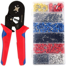 Load image into Gallery viewer, 0.08-10mm Tubular Crimping Pliers Tools Set New 1200pcs Terminal Crimping Tools Mini Electrical Pliers HSC8 Precision Clamp Kit
