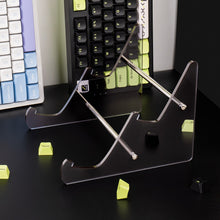 Load image into Gallery viewer, 1/2/3 Tiers Display Keyboard Holder Transparent Acrylic Keyboard Stand for Computer Mechanical Keyboard Rack Storage
