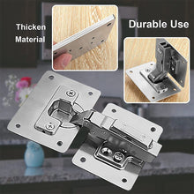 Load image into Gallery viewer, 1/2/4/10Pcs Hinge Repair Plate Cabinet Furniture Drawer Table Repair Mount Tool Hardware Stainless Steel Hinge Fixing Plate
