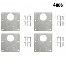 Load image into Gallery viewer, 1/2/4/10Pcs Hinge Repair Plate Cabinet Furniture Drawer Table Scharnier Stainless Steel Household Hardware Hinge Fixing Plate
