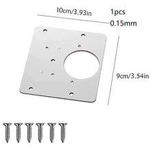 Load image into Gallery viewer, 1/2/4/10Pcs Hinge Repair Plate Cabinet Furniture Drawer Table Scharnier Stainless Steel Household Hardware Hinge Fixing Plate
