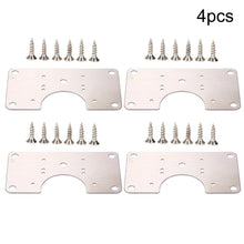 Load image into Gallery viewer, 1/2/4/10Pcs Hinge Repair Plate Cabinet Furniture Drawer Table Scharnier Stainless Steel Household Hardware Hinge Fixing Plate
