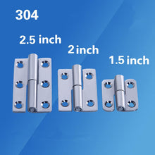 Load image into Gallery viewer, 1.5/2/2.5 Inch Stainless Steel Flag Shape Detachable Hinge for Aluminum Doors Bathroom Door Bathroom Removable Hinge
