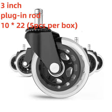 Load image into Gallery viewer, 1/5PCS Universal Office Chair Mute Wheels Flexible Durable Rubber Replacement Trundle Household Hardware Safe Roller Accessories
