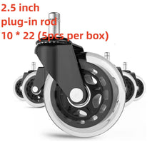 Load image into Gallery viewer, 1/5PCS Universal Office Chair Mute Wheels Flexible Durable Rubber Replacement Trundle Household Hardware Safe Roller Accessories
