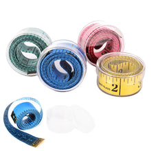 Load image into Gallery viewer, 1.5m Body Measuring Ruler Sewing Tailor Tape Measure Mini Soft Flat Ruler Centimeter Meter Sewing Measuring Tape
