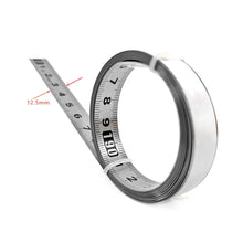 Load image into Gallery viewer, 1-5m Stainless Steel Miter Track Tape Measure Self Adhesive Metric Scale Ruler Rust-Proof Durable And Wear-Resistan Ruler
