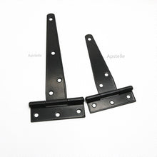 Load image into Gallery viewer, 1 Pcs Black Paint T Shape Triangle Hinge Cabinet Shed Wooden Door Gate Hinges Hardware
