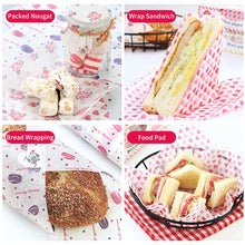 Load image into Gallery viewer, 10/50PCS Food Wax Paper Food Grade Grease Paper Cake Wrappers Wrapping Paper For Bread Candy Fries Oilpaper Kitchen Baking Tools
