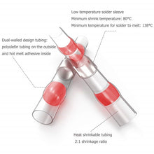 Load image into Gallery viewer, 10/50PCS Heat Shrinkable Wire Connectors SST21 Waterproof Sleeve AWG22-18 Butt Electrical Splice Tinned Solder Seal Terminal
