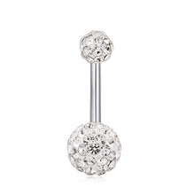 Load image into Gallery viewer, 10 Style  Belly Button Rings for Women Men Stainless Steel Navel Rings CZ Body Piercing Jewery 14G
