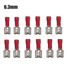 Load image into Gallery viewer, 100/50Pcs 2.8mm 4.8mm 6.3mm Insulated Seal Spade Wire Connector Female Crimping Terminals Electrical Crimp Terminal Set
