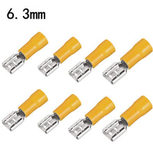 Load image into Gallery viewer, 100/50Pcs 2.8mm 4.8mm 6.3mm Insulated Seal Spade Wire Connector Female Crimping Terminals Electrical Crimp Terminal Set
