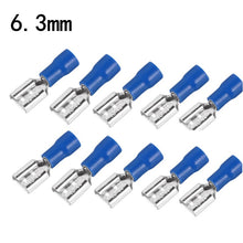 Load image into Gallery viewer, 100/50Pcs 2.8mm 4.8mm 6.3mm Insulated Seal Spade Wire Connector Female Crimping Terminals Electrical Crimp Terminal Set
